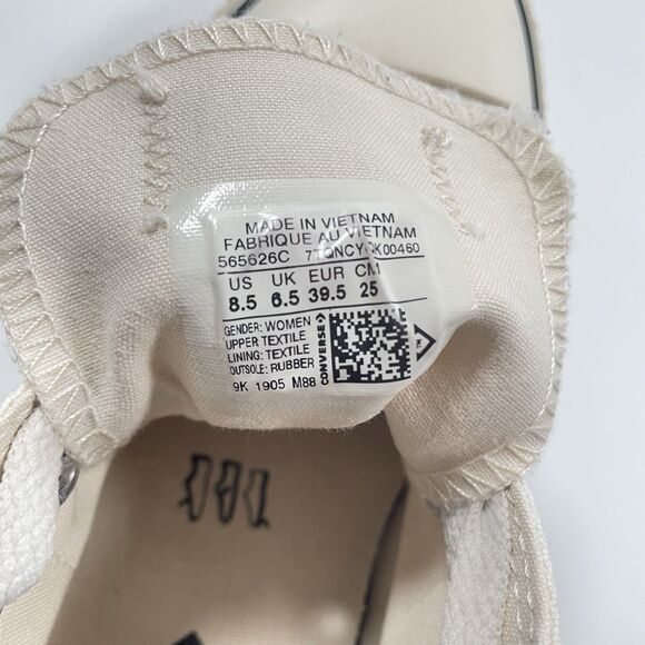 Converse CTAS Leopard Lift Ox Low Women's Sneakers 565626C Ivory Size 8.5 - Picture 11 of 11